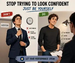 Why Trying to Look Confident Can Make an Audition Worse