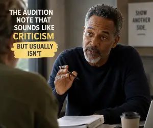 The Audition Note That Sounds Like Criticism but Usually Isn't