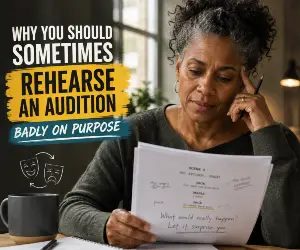 Why You Should Sometimes Rehearse an Audition Badly on Purpose