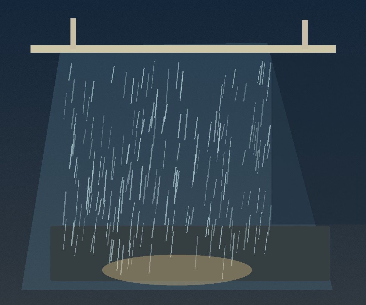 The Rain That Only Falls Where the Camera Can See