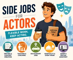 An Out-of-Work Actors Guide to Side Jobs. How to Make a Living Between Gigs