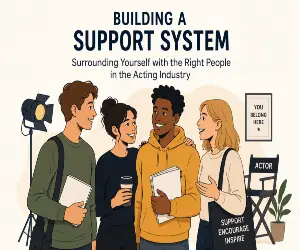 Building a Support System. Surrounding Yourself with the Right People in the Acting Industry